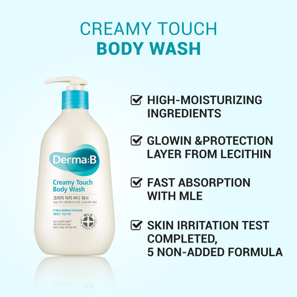 
                  
                    Derma B Creamy Touch Body Wash
                  
                