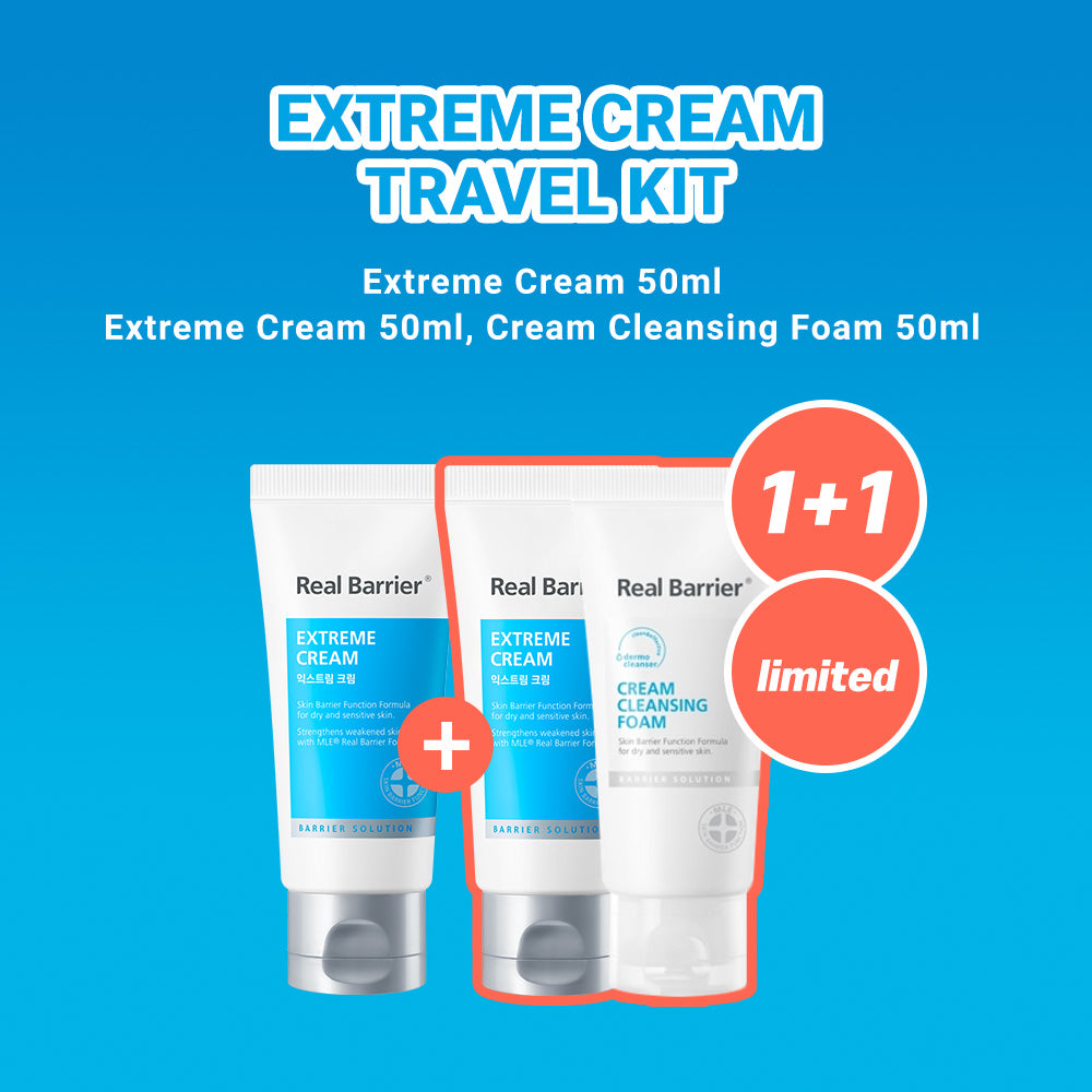 
                  
                    Real Barrier Travel Friendly Kit (2 Extreme Cream & 1 Cream Cleansing Foam)
                  
                